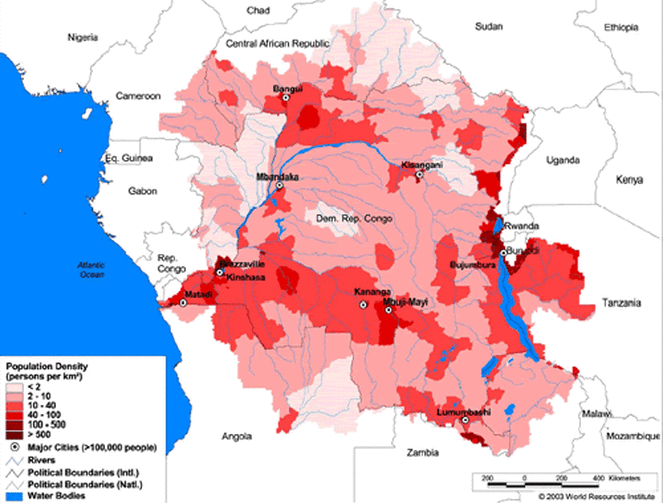 Geography Democratic Republic of Congo
